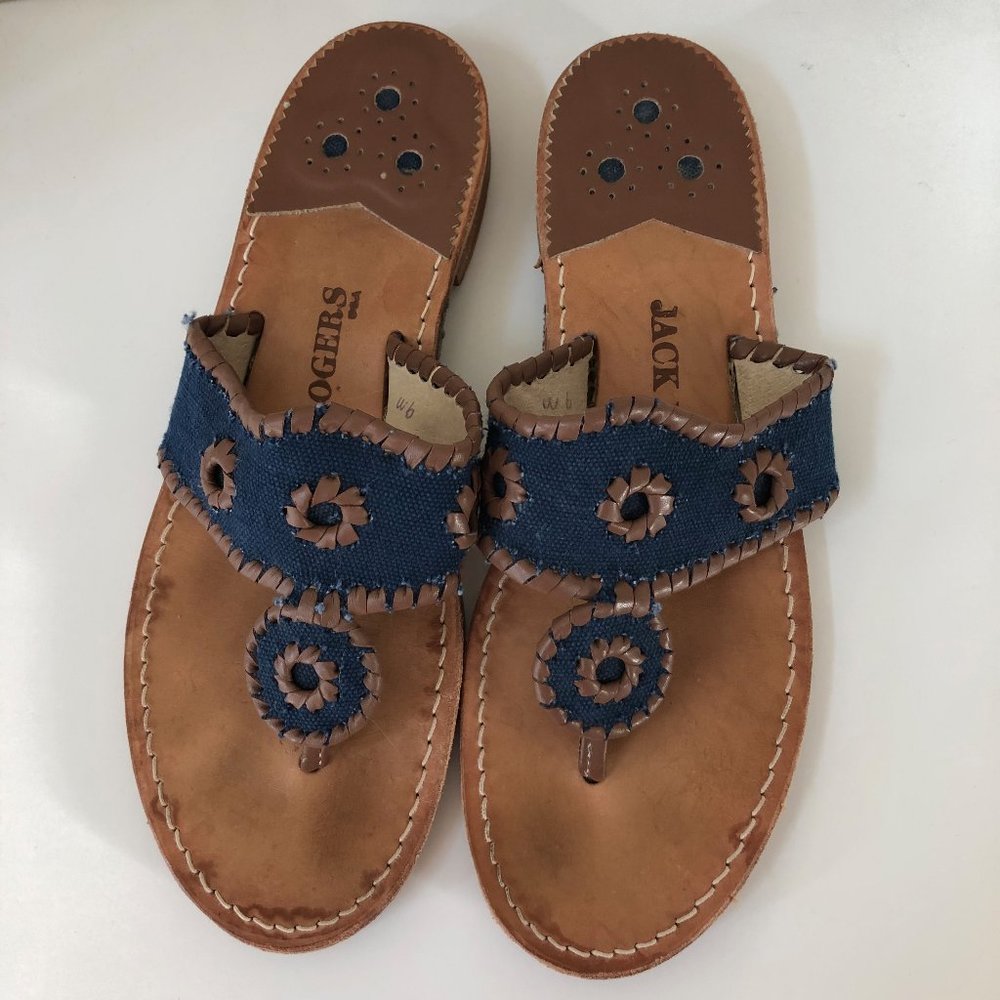 Jack Rogers Blue Sandals 9